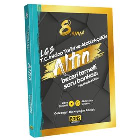 LGS 8. Sınıf Bons Altın T.C. İnkilap Tarihi ve Atatürkçülük Soru Bankası-Bons Yayınları