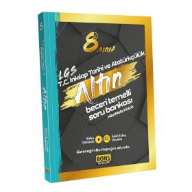 LGS 8. Sınıf Bons Altın T.C. İnkilap Tarihi ve Atatürkçülük Soru Bankası-Bons Yayınları