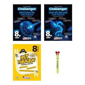 LGS 8. Sınıf Challenger Matematik Fen Bilimleri Net Paragraf Soru Bankası