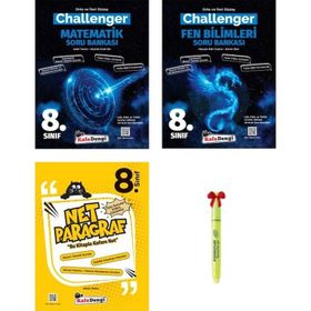 LGS 8. Sınıf Challenger Matematik Fen Bilimleri Net Paragraf Soru Bankası