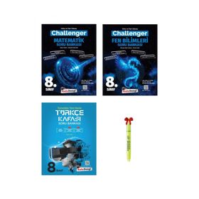 LGS 8. Sınıf Challenger Matematik Fen Bilimleri ve Türkçe Kafası Soru Bankası