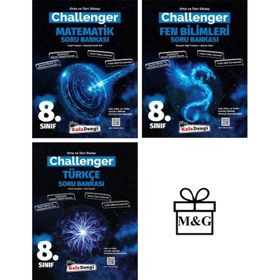 LGS 8. Sınıf Challenger Matematik Fen Bilimleri ve Türkçe Soru Bankası