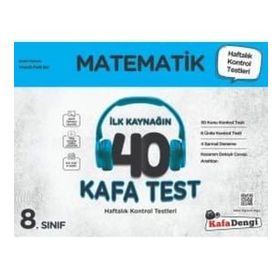 LGS 8.Sınıf Matematik İlk Kaynağın 40 Kafa Test Kafadengi Yayınları
