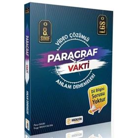 LGS 8.Sınıf Paragraf Vakti Anlam Denemeleri Madalyon Yayıncılık