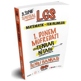 LGS 8. Sınıf Sayısal 1. Dönem Soru Bankası Benim Hocam Yayınları