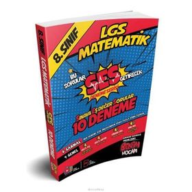 LGS 8.Sınıf Ses Getirecek Matematik 10 Deneme-Benim Hocam Yayınları