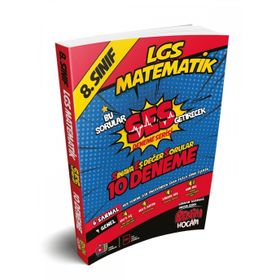 LGS 8.Sınıf Ses Getirecek Matematik 10 Deneme-Benim Hocam Yayınları