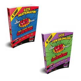 LGS 8.Sınıf Ses Getirecek Matematik 10 Deneme-Benim Hocam Yayınları