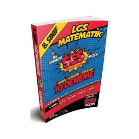 LGS 8.Sınıf Ses Getirecek Matematik 10 Deneme-Benim Hocam Yayınları