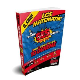 LGS 8.Sınıf Ses Getirecek Matematik 10 Deneme-Benim Hocam Yayınları