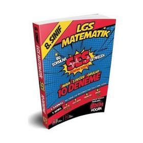 LGS 8.Sınıf Ses Getirecek Matematik 10 Deneme-Benim Hocam Yayınları