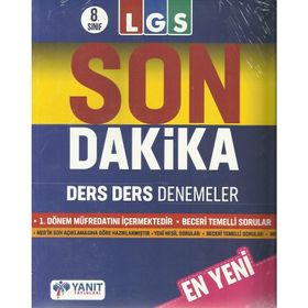 LGS 8. Sınıf Son Dakika Ders Ders Denemeler Yanıt Yayınları