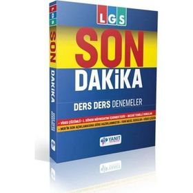 LGS 8. Sınıf Son Dakika Ders Ders Denemeler Yanıt Yayınları