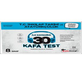 Lgs 8. Sınıf T.c İnkılap Tarihi Ve Atatürkçülük İlk Kaynağın 30 Kafa Test-Kafa Dengi Yayınları