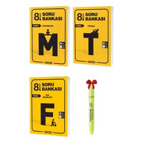 LGS 8. Sınıf Temel Matematik Fen Bilimleri ve Türkçe Soru Bankası