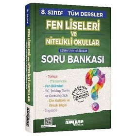 LGS 8. Sınıf Tüm Dersler Fen Liseleri Ve Nitelikli Okullar Soru Bankası Ankara Yayıncılık