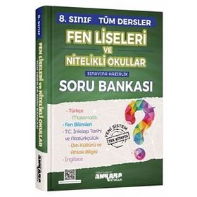 LGS 8. Sınıf Tüm Dersler Fen Liseleri Ve Nitelikli Okullar Soru Bankası Ankara Yayıncılık