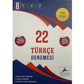 LGS 8. Sınıf Türkçe 22 Denemesi Paraf Yayınları