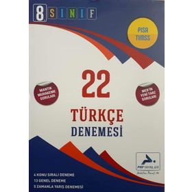 LGS 8. Sınıf Türkçe 22 Denemesi Paraf Yayınları