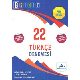 LGS 8. Sınıf Türkçe 22 Denemesi Paraf Yayınları