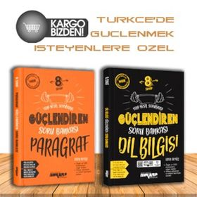 LGS 8. Sınıf Türkçe Dilbilgisi Paragraf 3'lü Güçlendiren Soru Bankası Seti Ankara Yayıncılık