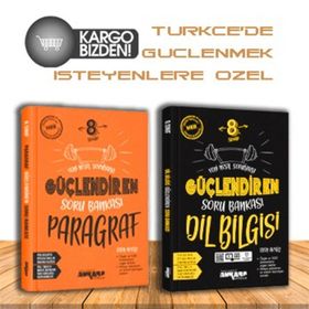 LGS 8. Sınıf Türkçe Dilbilgisi Paragraf 3'lü Güçlendiren Soru Bankası Seti Ankara Yayıncılık
