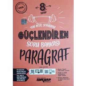 LGS 8. Sınıf Türkçe Dilbilgisi Paragraf 3'lü Güçlendiren Soru Bankası Seti Ankara Yayıncılık