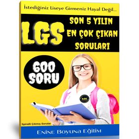 LGS Çıkmış Sorular Kitabı 600 Soru Enine Boyuna Eğitim