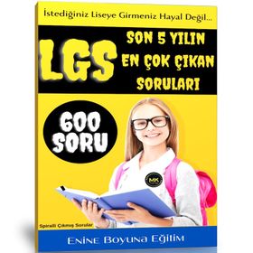 LGS Çıkmış Sorular Kitabı 600 Soru Enine Boyuna Eğitim