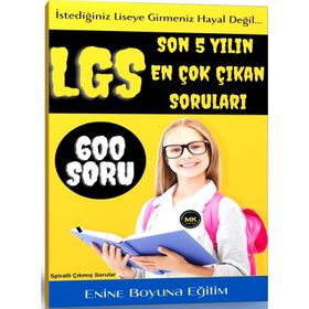 LGS Çıkmış Sorular Kitabı 600 Soru Enine Boyuna Eğitim