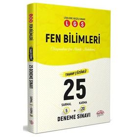 LGS Fen Bilimleri 5 Sarmal + 20 Karma 25 Deneme Sınavı Editör Yayınevi
