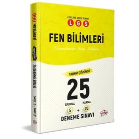 LGS Fen Bilimleri 5 Sarmal + 20 Karma 25 Deneme Sınavı Editör Yayınevi