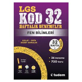 Lgs Fen Bilimleri Kod 32 Haftalık Denemeler - Tudem Yayınları