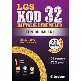 Lgs Fen Bilimleri Kod 32 Haftalık Denemeler - Tudem Yayınları