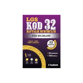 Lgs Fen Bilimleri Kod 32 Haftalık Denemeler - Tudem Yayınları