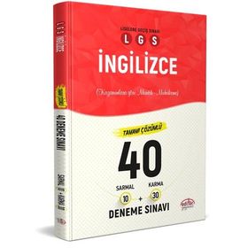 LGS İngilizce 40 Deneme 10 Sarmal + 30 Karma Çözümlü-Editör Yayınları