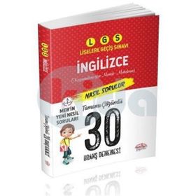 LGS İngilizce Çözümlü 30 Branş Denemesi Editör Yayınları