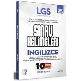 LGS İngilizce Sınav Kelimeleri 10 Deneme İlaveli-Benim Hocam Yayınları