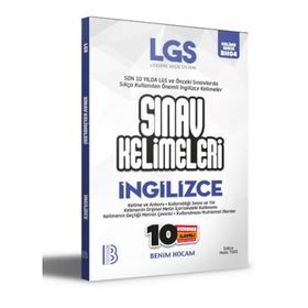 LGS İngilizce Sınav Kelimeleri 10 Deneme İlaveli-Benim Hocam Yayınları