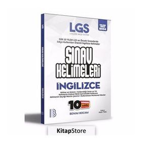 LGS İngilizce Sınav Kelimeleri 10 Deneme İlaveli-Benim Hocam Yayınları