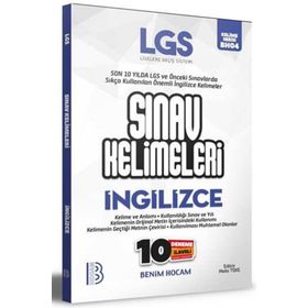 LGS İngilizce Sınav Kelimeleri 10 Deneme İlaveli-Benim Hocam Yayınları