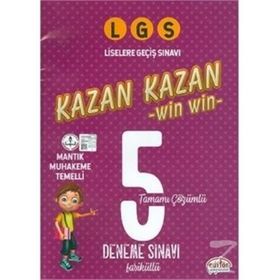 LGS Kazan Kazan Tamamı Çözümlü 5 Deneme Sınavı Data Yayınları