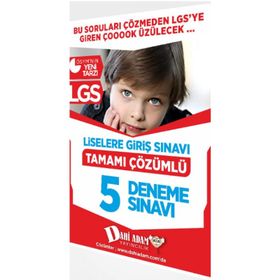 LGS Kazan Kazan Tamamı Çözümlü 5 Deneme Sınavı Editör Yayınları