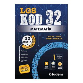 LGS Matematik Kod 32 Tekrar Testleri - Tudem Yayınları