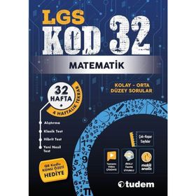 LGS Matematik Kod 32 Tekrar Testleri - Tudem Yayınları