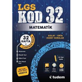 LGS Matematik Kod 32 Tekrar Testleri - Tudem Yayınları