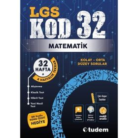 LGS Matematik Kod 32 Tekrar Testleri - Tudem Yayınları
