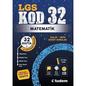 LGS Matematik Kod 32 Tekrar Testleri - Tudem Yayınları