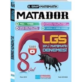 LGS Matematik Video Çözümlü Deneme Sınavı 15 Adet Ümit Sönmez Evrensel İletişim Yayınları
