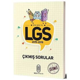 LGS Son 5 Yıl Çözümlü Çıkmış Sorular Meg Yayınları